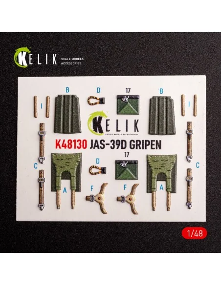 [NO_DESC] Jas-39 D - interior 3D decals for Italeri kit, 1/48 - Kel...