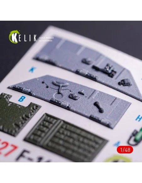 F-16CJ - interior 3D decals for Tamiya kit, 1/48 - Kelik K48127