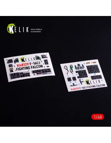 F-16CJ - interior 3D decals for Hasegawa kit, 1/48 - Kelik K48129
