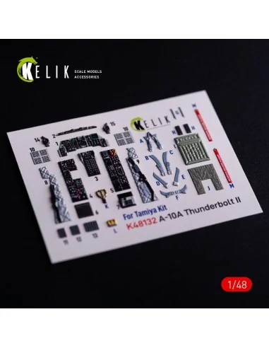 A-10A - interior 3D decals for Tamiya kit, 1/48 - Kelik K48132