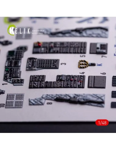 A-10A - interior 3D decals for Tamiya kit, 1/48 - Kelik K48132