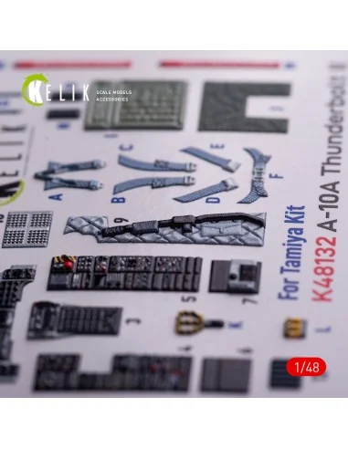 A-10A - interior 3D decals for Tamiya kit, 1/48 - Kelik K48132