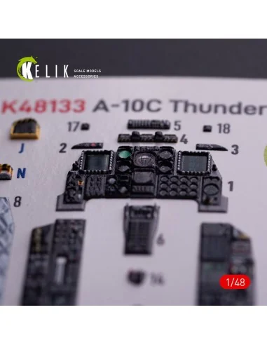 A-10C - interior 3D decals for GWH kit, 1/48 - Kelik K48133