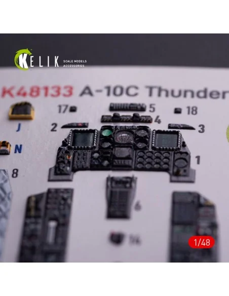 [NO_DESC] A-10C - interior 3D decals for GWH kit, 1/48 - Kelik K48133