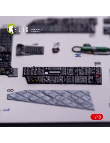 A-10C - interior 3D decals for GWH kit, 1/48 - Kelik K48133