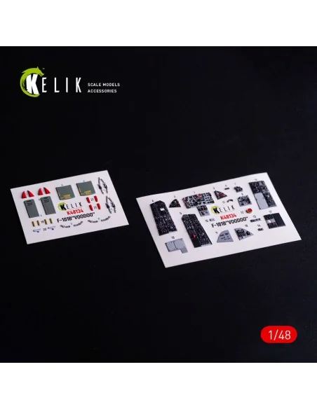 F-101B VooDoo - interior 3D decals for Zimi Model/KittyHawk kit, 1/...