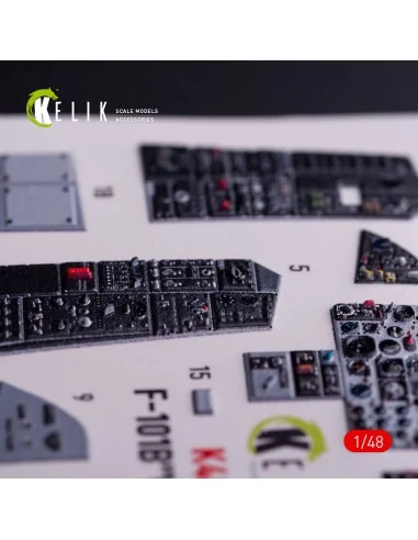 F-101B VooDoo - interior 3D decals for Zimi Model/KittyHawk kit, 1/...