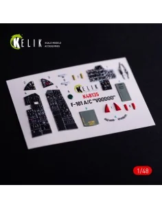 F-101A/C VooDoo - interior 3D decals for Zimi Model/KittyHawk kit, ...
