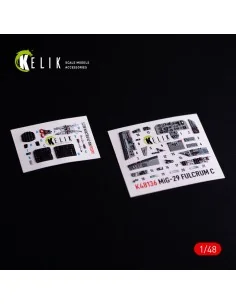 Mig-29C (9-13) Fulcrum interior 3D decals for GWH, 1/48 - Kelik K48136