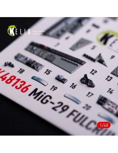 Mig-29C (9-13) Fulcrum interior 3D decals for GWH, 1/48 - Kelik K48136