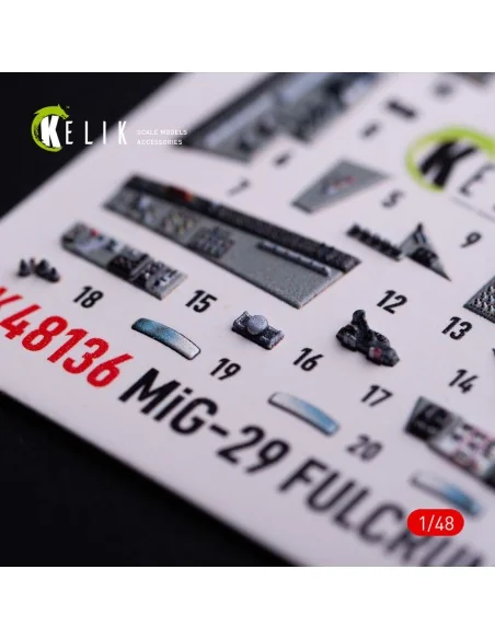 [NO_DESC] Mig-29C (9-13) Fulcrum interior 3D decals for GWH, 1/48 -...