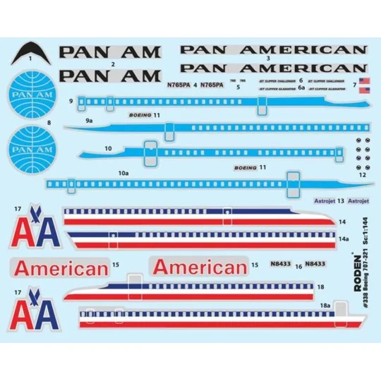 Boeing 707-321, 1/144 - Roden 338