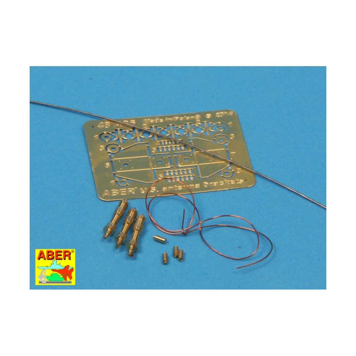 US antenna & brackets (set of 3 pcs) - Aber Models 48 A26