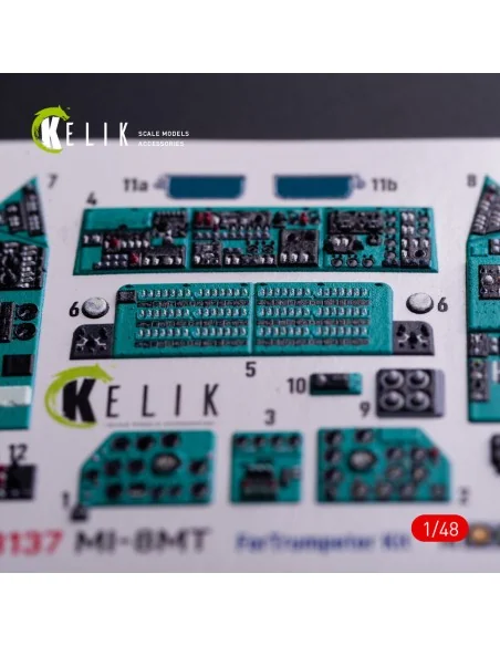 Mi-8MT - interior 3D decals for Trumpeter kit, 1/48 - Kelik K48137