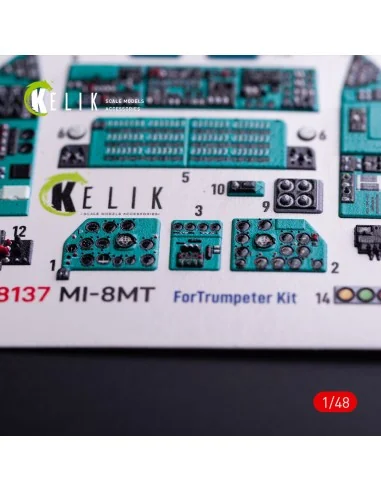 Mi-8MT - interior 3D decals for Trumpeter kit, 1/48 - Kelik K48137