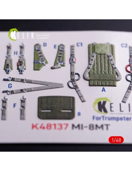 Mi-8MT - interior 3D decals for Trumpeter kit, 1/48 - Kelik K48137