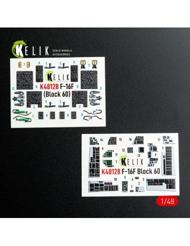F-16F Block 60 - interior 3D decals for Hasegawa kit, 1/48 - Kelik ...