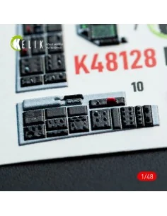 [NO_DESC] F-16F Block 60 - interior 3D decals for Hasegawa kit, 1/4... 2