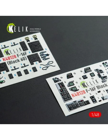 F-16F Block 60 - interior 3D decals for Hasegawa kit, 1/48 - Kelik ...
