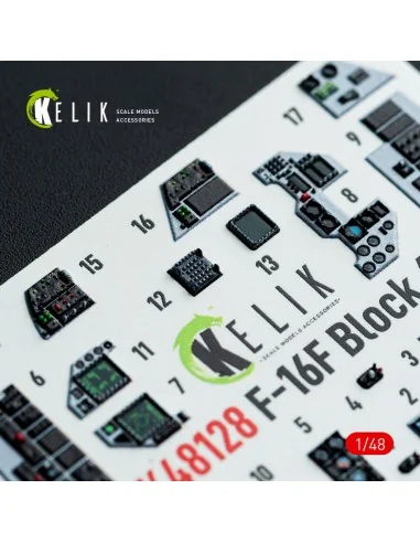 F-16F Block 60 - interior 3D decals for Hasegawa kit, 1/48 - Kelik ...