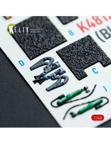 [NO_DESC] F-16F Block 60 - interior 3D decals for Hasegawa kit, 1/4...