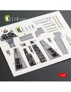 F-106A Delta Dart - interior 3D decals for Trumpeter kit, 1/48 - Ke... 2