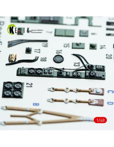 Bristol Beaufighter Mk.VI - interior 3D decals for Tamiya kit, 1/48...