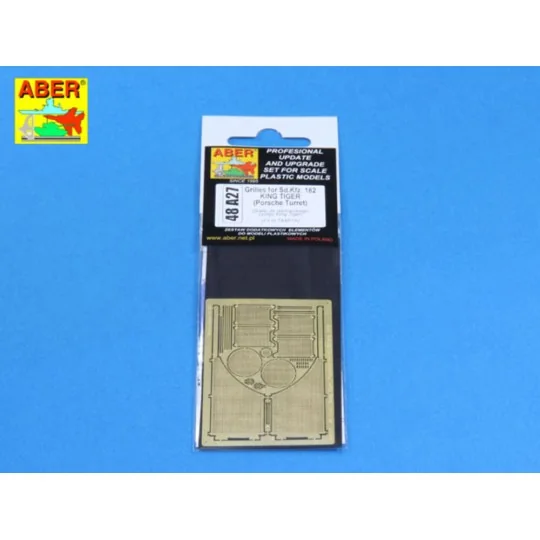 Grilles for King Tiger, 1/48 - Aber Models 48 A27 Grilles for King Tiger, 1/48 - Aber Models 48 A27