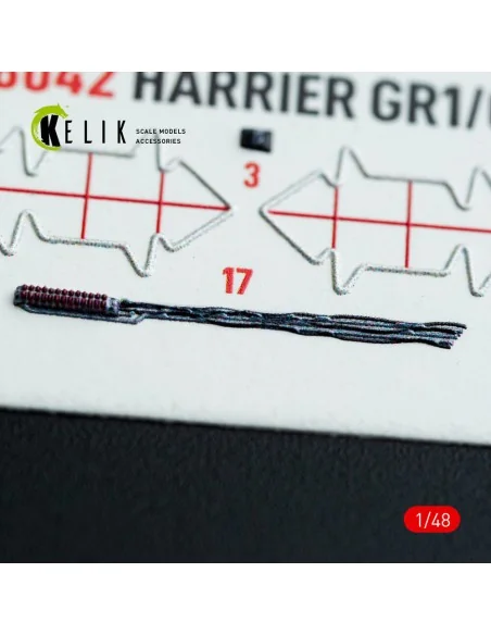 Harrier GR1/GR3 interior 3D decals for Kinetic kit, 1/48 - Kelik K4...