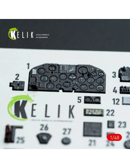 P-47D - 25RE/28RA - interior 3D decals for MiniArt kit, 1/48 - Keli...
