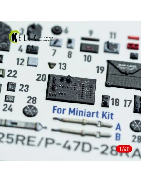[NO_DESC] P-47D - 25RE/28RA - interior 3D decals for MiniArt kit, 1...