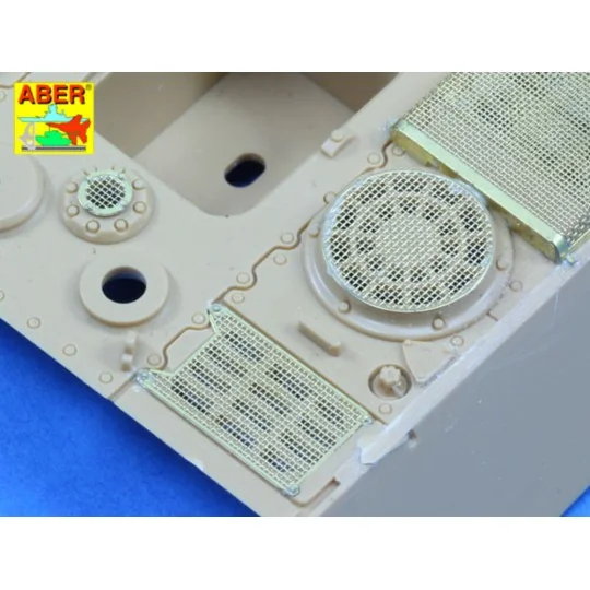 Grilles for King Tiger, 1/48 - Aber Models 48 A27 Grilles for King Tiger, 1/48 - Aber Models 48 A27