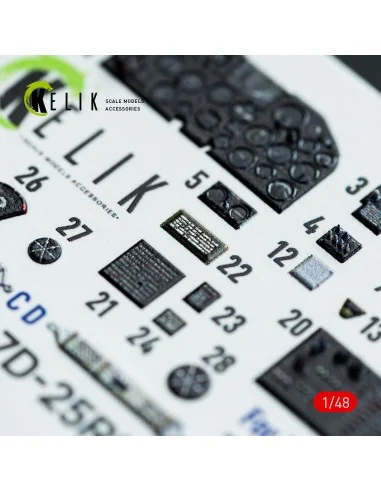 P-47D - 25RE/28RA - interior 3D decals for MiniArt kit, 1/48 - Keli...