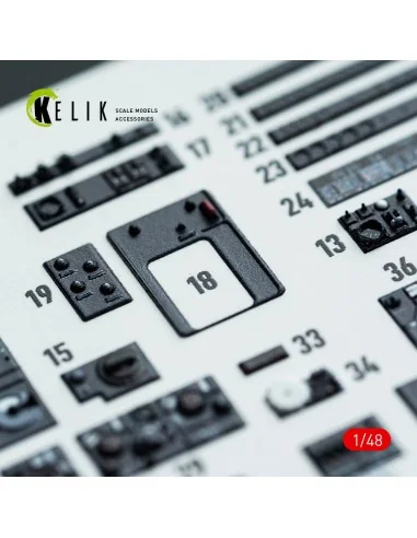 Do-217 K/M - interior 3D decals for ICM kit, 1/48 - Kelik K48142