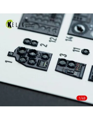Do-217 K/M - interior 3D decals for ICM kit, 1/48 - Kelik K48142