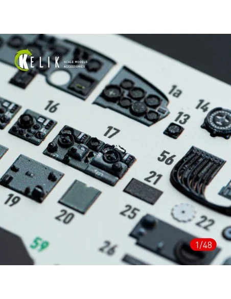 Do-217 N/J - interior 3D decals for ICM kit, 1/48 - Kelik K48143