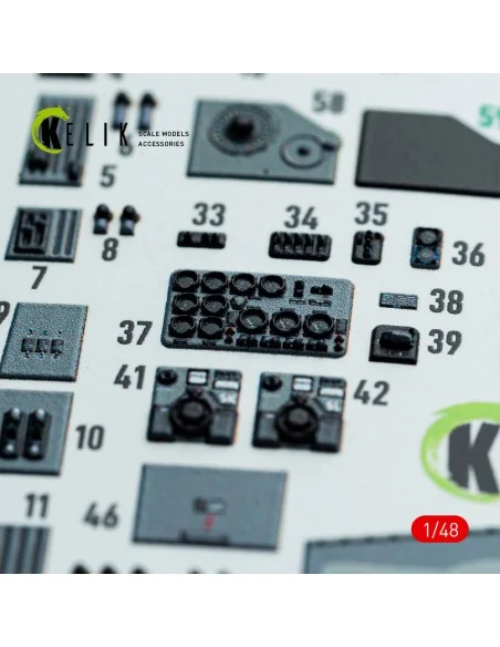 Do-217 N/J - interior 3D decals for ICM kit, 1/48 - Kelik K48143