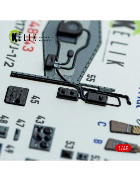 Do-217 N/J - interior 3D decals for ICM kit, 1/48 - Kelik K48143
