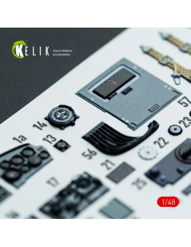 Do-217 N/J - interior 3D decals for ICM kit, 1/48 - Kelik K48143
