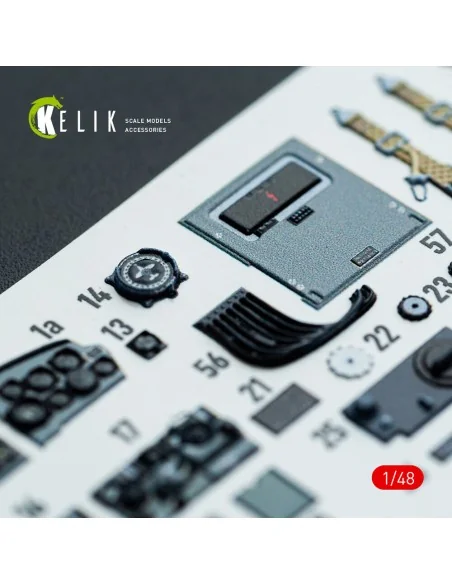Do-217 N/J - interior 3D decals for ICM kit, 1/48 - Kelik K48143