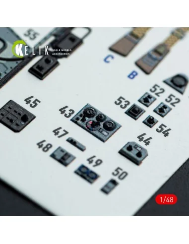 Do-217 N/J - interior 3D decals for ICM kit, 1/48 - Kelik K48143