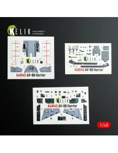 [NO_DESC] AV-8B Harrier - interior 3D decals for Hasegawa kit, 1/48...
