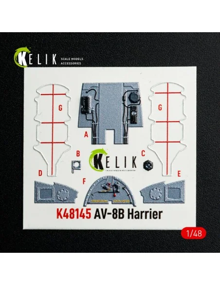 [NO_DESC] AV-8B Harrier - interior 3D decals for Hasegawa kit, 1/48...