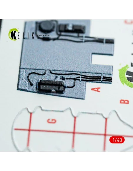 AV-8B Harrier - interior 3D decals for Hasegawa kit, 1/48 - Kelik K...