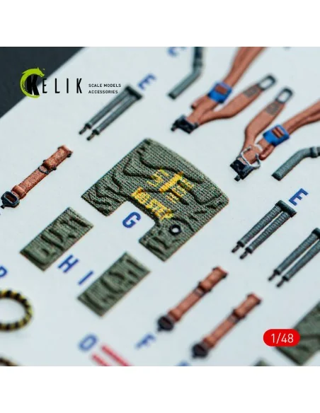 RF-4E - interior 3D decals for Hasegawa kit, 1/48 - Kelik K48146