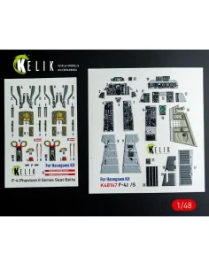 [NO_DESC] F-4J/S - interior 3D decals for Hasegawa kit, 1/48 - Keli...