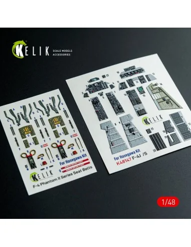 [NO_DESC] F-4J/S - interior 3D decals for Hasegawa kit, 1/48 - Keli...