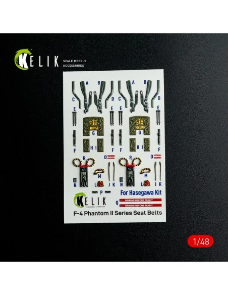 F-4J/S - interior 3D decals for Hasegawa kit, 1/48 - Kelik K48147