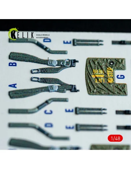 F-4J/S - interior 3D decals for Hasegawa kit, 1/48 - Kelik K48147