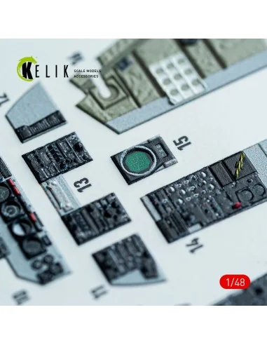F-4J/S - interior 3D decals for Hasegawa kit, 1/48 - Kelik K48147